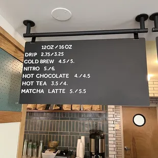 2022 December 28 drink menu