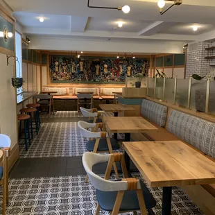 Interior in the early morning