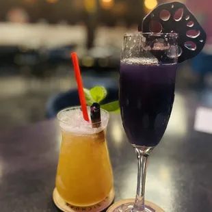 Jackie Chan (left) and Purple Moon (right)