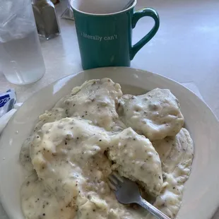 Sausage biscuit and gravy