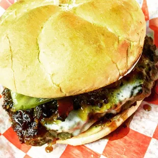 Our famous Bacon-Jam Burger