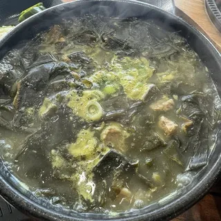 Beef and Bone Broth Seaweed Soup Lunch