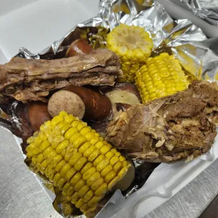 3pcs Spicy corn Sausage &amp; Potatoes