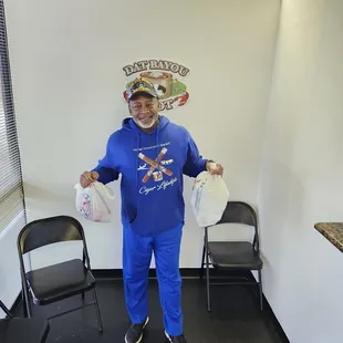 When Unc. show up he gone make sure he gets enough