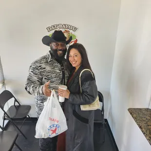 Happy Wife Happy Life, well she is smiling. Dat Bayou Helps Her Stay Happy !