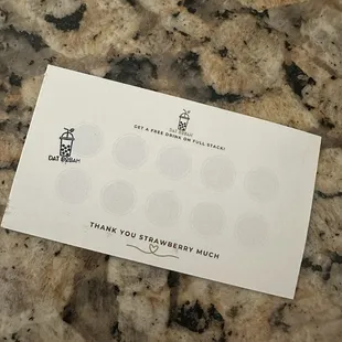 Loyalty card
