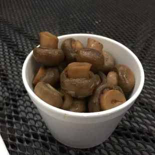 Mushrooms from their hot menu
