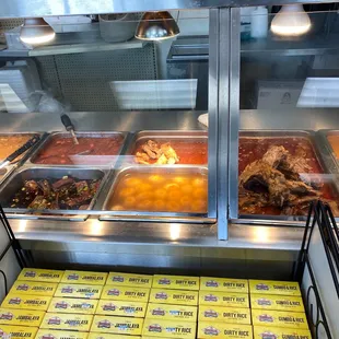 a variety of food items