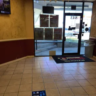 Entrance view from the counter
