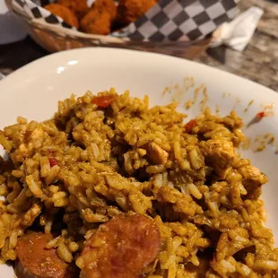 Delicious jambalaya.