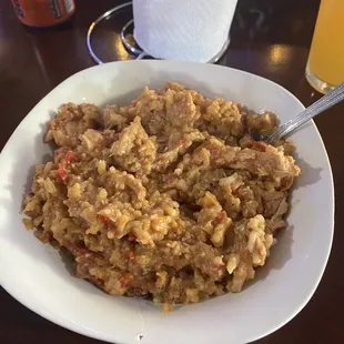 The Jambalaya. Can you find the protein?