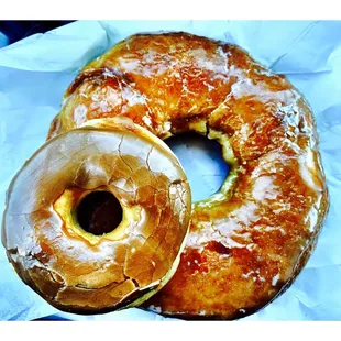 Big Dot Donut and little Friend Carmel Donut. Dat Donut.(S.Cottage Grove/E 83rd St) Donuts Breakfast Sandwiches &amp; Coffee. Cool!
