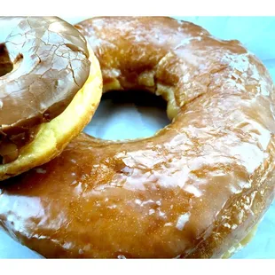 Big Dot Donut and little Friend Carmel Donut. Dat Donut.(S.Cottage Grove/E 83rd St) Donuts Breakfast Sandwiches &amp; Coffee. Cool!