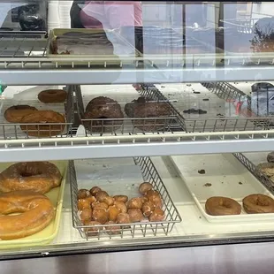 The old fashioned cake donuts or buttermilk donuts go great with their hot cup of coffee!