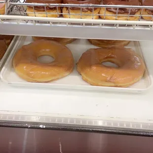 Regular size and Giant Size donuts