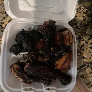 Burnt jerk chicken