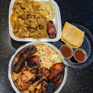 Large Jerk Chicken Meal