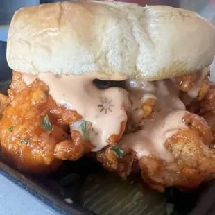 chicken wings and fried chicken, food