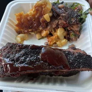 Ribs fall off the bone!!! Makes me wanna bone! (Presentation is not accurate, had to take it to go that's why)