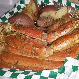 Cajun seafood box!!! Delicious