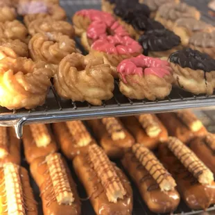 French cruller donut and chu-nut