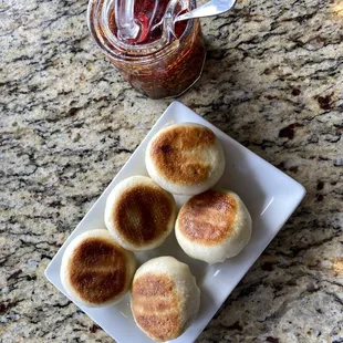 Pan fried pork buns