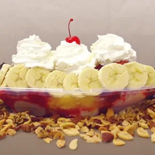 a banana split