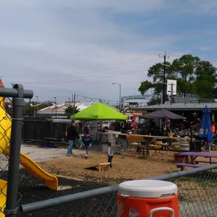 Kid and pet friendly  at Pinks Patio