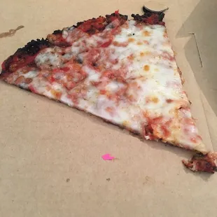 Pink nail polish chip found in my pizza