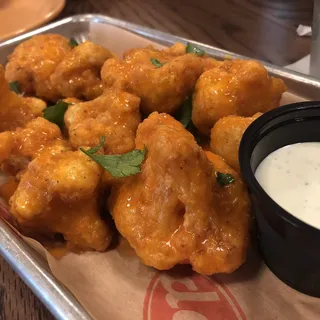Buffalo Cauliflower Popcorn