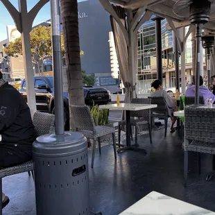 Outside seating only. They have great heaters !