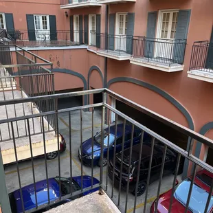 The balcony view I paid extra for