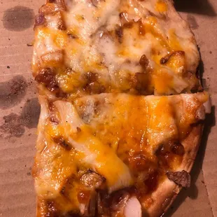 Small BBQ chicken think crust no bacon