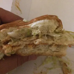 Paper thin chicken.  Just an insult to those who pay for this so called hogie. .