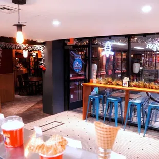 Interior of Dave's ice cream