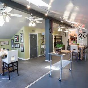 Daveeds Culinary Kitchen cooking class area follow us on Face Book for scheduled demonstration classes