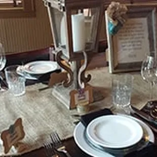 Backstage Event Center event place settings