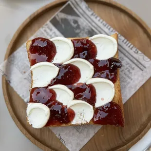 Berry and Cream Cheese Toast