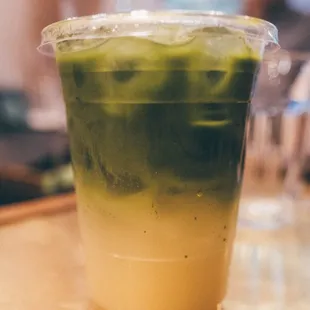 Matcha honey yuzu lemonade
 IG: @thephotographerfoodie