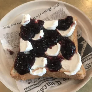 Berry and Cream Cheese Toast