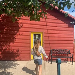 outside