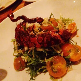 Octopus salad.