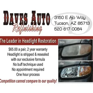 HEADLIGHT RECONDITIONING!!