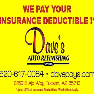 WE WORK WITH ALL INSURANCE!!! ALL WORK WARRANTIED!!!