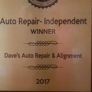 Dave's Auto Repair & Alignment