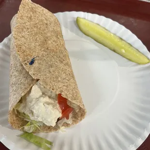 Chicken salad wrap