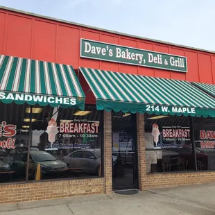 the outside of the restaurant