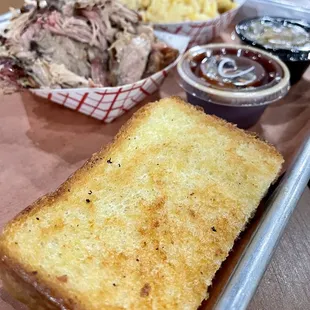 a tray of food