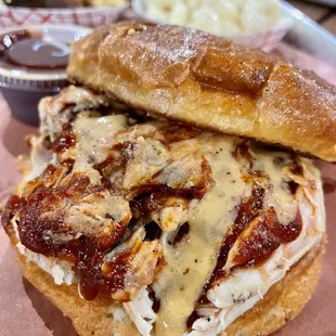 a chicken sandwich on a bun