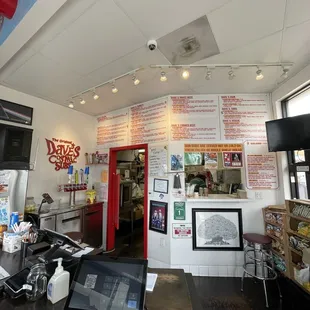 the inside of the restaurant